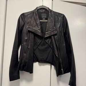 Trouvé Black Leather Jacket